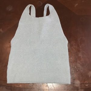 Teal halter top